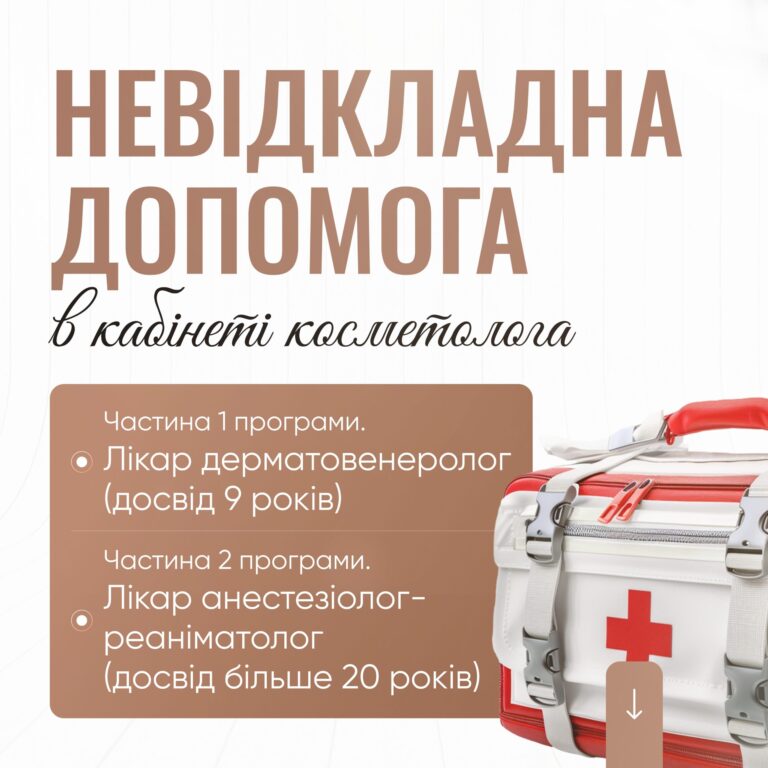 Невідкладна допомога в кабінеті косметолога