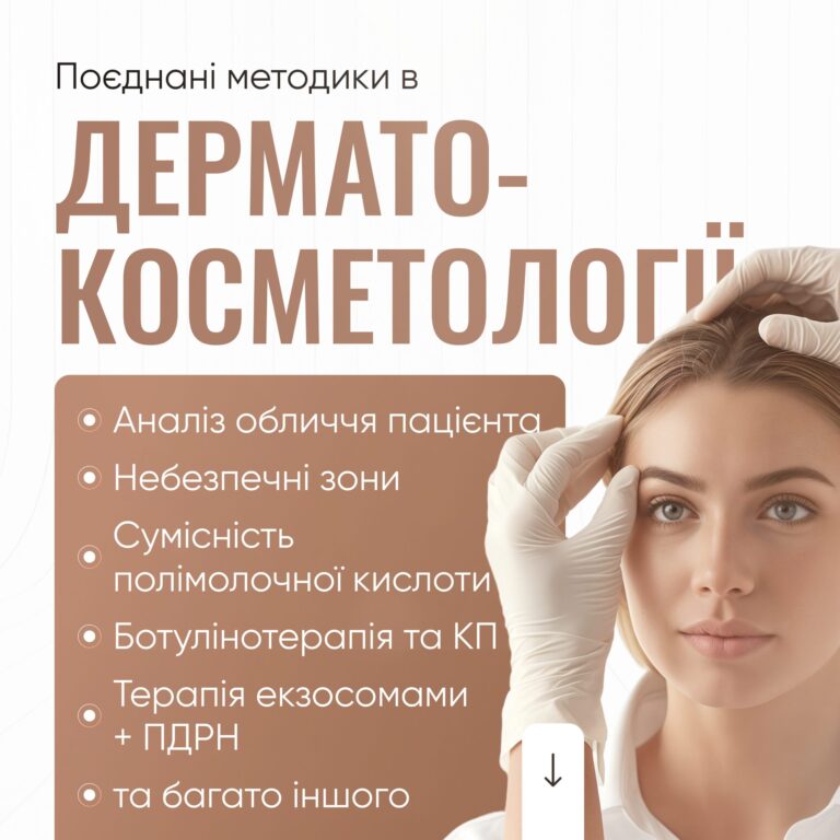 Поєднані методики в дерматокосметології