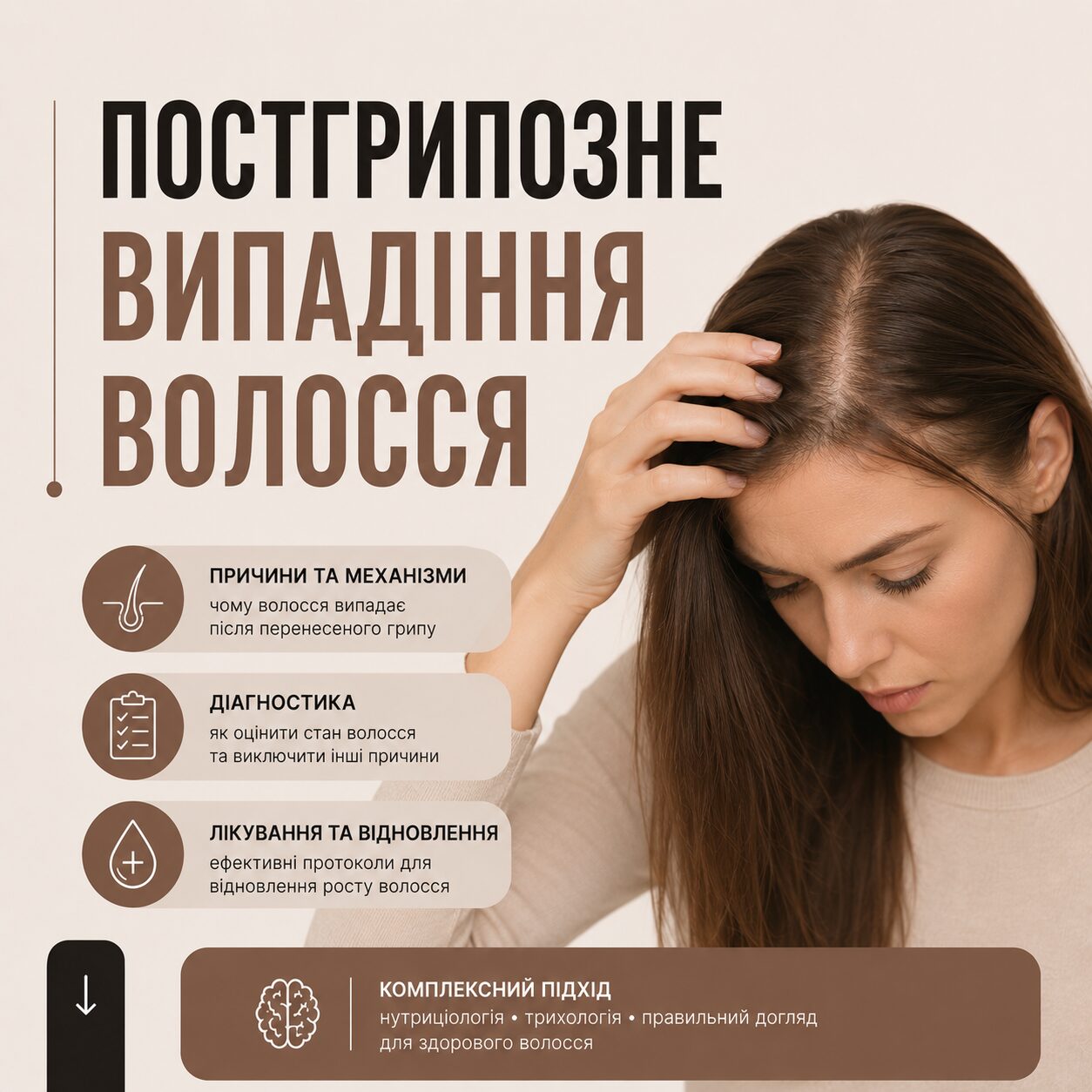 Постгрипозне випадіння волосся