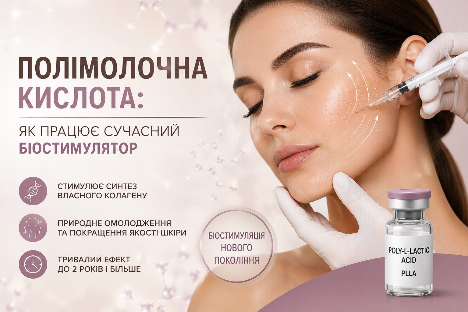 Полімолочна кислота: як працює сучасний біостимулятор